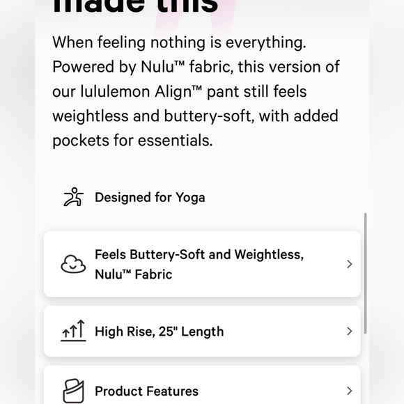 Lululemon Align High-Rise 25” with Pockets Vivid Plum Double-Lined Leggings - Picture 6 of 14